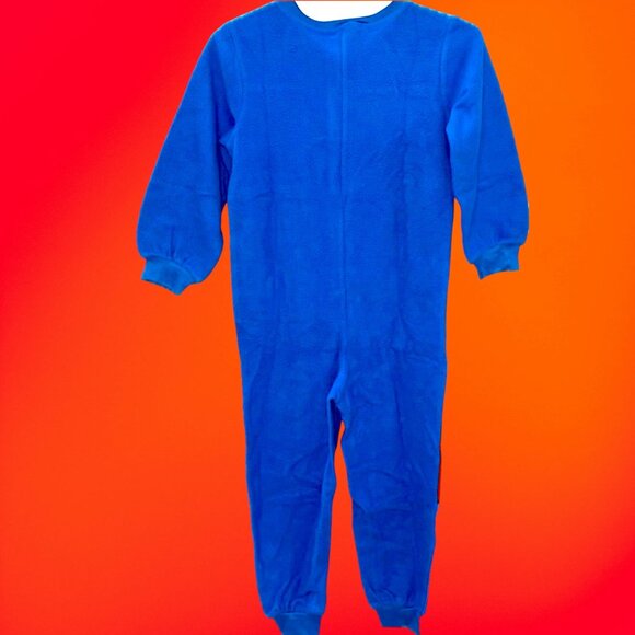 Paw Patrol Blue Fleece Zip-Up Onesie for Kids Featuring Chase, Rubble & Marshall - Picture 3 of 4